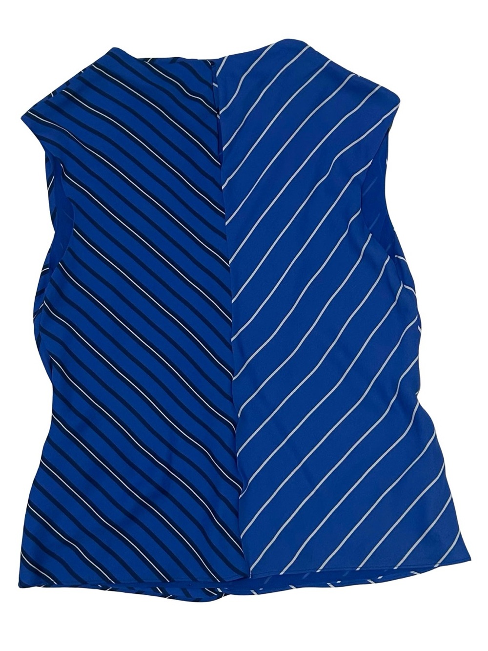 Mango Blue Striped Sleeveless Tank Top